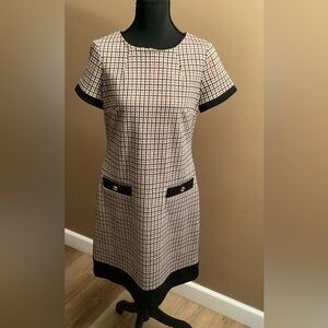 Tommy Hilfiger Black and White Plaid Dress